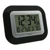 La Crosse Technology WT-8005U-B-INT Black Digital Atomic Wall Clock