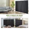 VEVOR Room Divider, 5.6 ft Room Dividers and Folding Privacy Screens (4-panel), Fabric Partition Room Dividers for Office, Bedroom, Dining Room, Study