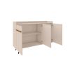 Manhattan Comfort Bradley 53.54 Buffet Stand with 4 Shelves in Off White