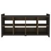 Shoe Rack Augusta, Eight Shoe Capacity, Carbon Espresso / Mahogany Finish