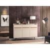 Manhattan Comfort Bradley 53.54 Buffet Stand with 4 Shelves in Off White