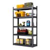 H72 * W47.2 * D23.6 Storage Shelves 5 Tier Heavy Duty Metal Shelving Unit Adjustable Shelving Units and Storage Rack Kitchen Garage Shelf