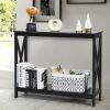 2-Tier Console X-Design Sofa Side Accent Table