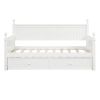 Twin Size Wood Daybed with Twin Size Trundle