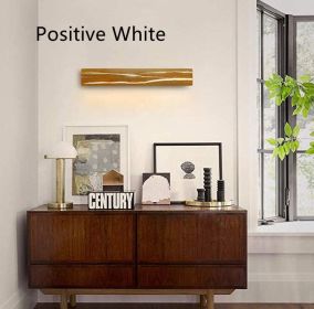 Wood Grain Color Wall Lamp Rotatable (Option: 30cm6W-Positive White)