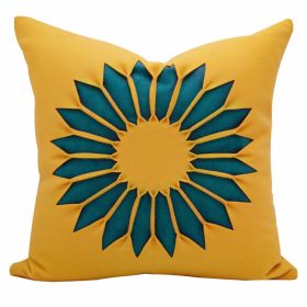 Modern Minimalist SUNFLOWER Sofa Living Room Pillow Hotel Bed Cushion Cover (Option: JY41945X45cm Without Core-Pillowcase)